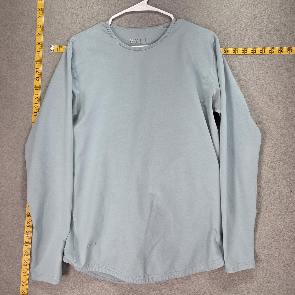BYLT Basics Long Sleeve Tee in Light Blue